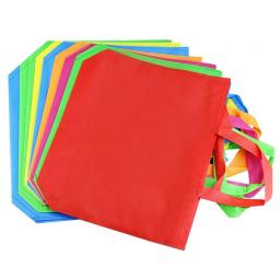 Saco de presentes para lembrancinhas de festa, bolsa de brinquedos para aniversários infantis, pano de natal, bolsas multiuso com alça, 10 peças - Image 3