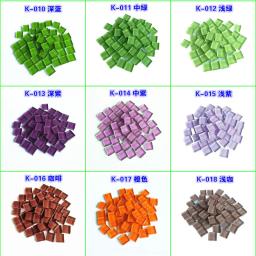 100 g/lote 10*10mm quadrado de vidro claro mosaico telha para diy fazer o bebê quebra-cabeça arte artesanato kits ferramentas transparente livre pedra - Image 4