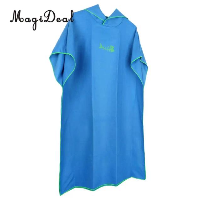 Toalha Poncho de Surf com Capuz para Adultos - Robe de Microfibra Ideal para Natação e Banho, Perfeito para Kitesurf e Wetsuit