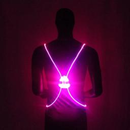 Cinto de segurança reflexivo LED com alça, Night Runner, ciclismo brilho, correndo colete, ciclismo colete, leds super brilhantes, acender, 4 cores, 1pc - Image 5