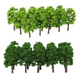40 peças 8cm 1:150 n escala modelo plástico árvores paisagem ferroviária paisagem modelo árvores para decorar o modelo de construção, estrada, - Image 1