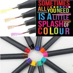 Fineliner canetas coloridas, caneta de planejador de diário, ponta fina porosa, marcadores de desenho para escrita, esboço, tomada de nota, calendário - Image 4