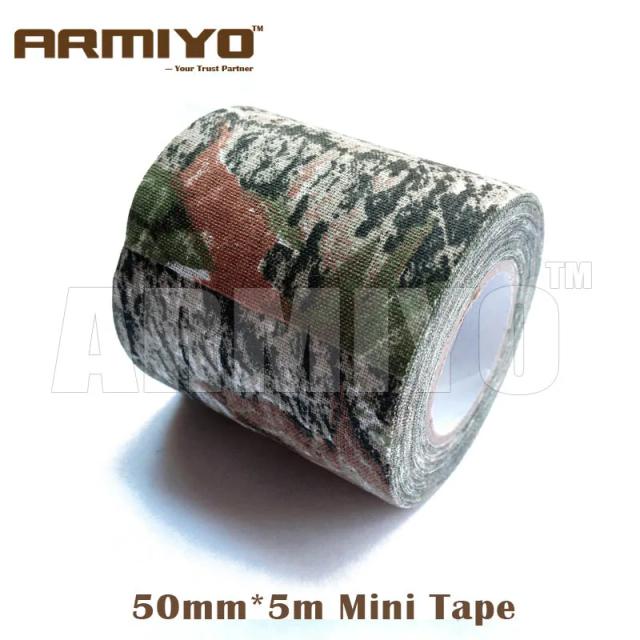 Fita Camuflada Armiyo: Tape Impermeável para Caça em 4 Cores, 50mm x 5m, Ideal para Isolamento e Camuflagem