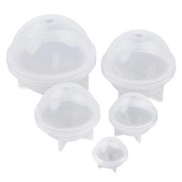 Behogar moldes redondos de resina de silicone, 5 peças, tamanhos diferentes, para artesanato diy, fazer joias, domo, anéis, bola de chocolate - Image 4