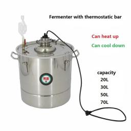 Fermentador de vinho com barril termostático, fermentadores de aço inoxidável de alta qualidade de 20l/30l/50l/70l - Image 1