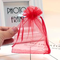 Sacos De Organza Grande Com Cordão, Favor Do Casamento, Saco De Presente De Natal, Boutique Presentes, Bolsas De Embalagem, 15x20 cm, 20x30 cm, 30x40cm, 10Pcs por lote - Image 4