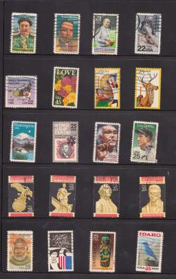 Selos postais vintage com Post Mark, papel para coleta, sem repetição, todos diferentes, EUA, 300 pcs por lote - Image 3