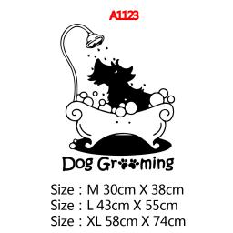 Requintado cão aliciamento adesivos de parede removível pet shop decorações arte decorativa animal adesivos de parede para quarto das crianças decoração casa - Image 2