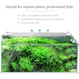 Luminária led rgb smd 5050 para aquário, extensível, lâmpada led para tanque de peixes, suporte com prendedor - Image 5