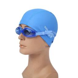 Acessórios de natação adultos homens/mulheres alta elástica à prova dwaterproof água tecido do plutônio proteger orelhas cabelo longo esportes nadar piscina chapéu boné - Image 6