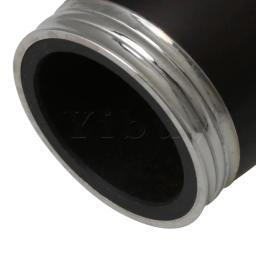 Yibuy-Bb Ebony Madeira Clarinete Barril com Anel De Metal, Preto, 60mm Comprimento - Image 5
