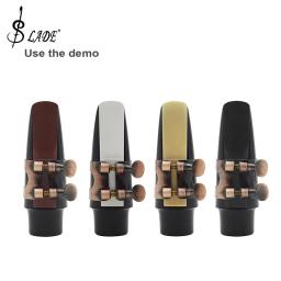 Slade palhetas para saxofone de bambu, acessórios para instrumento de sopro alto saxofone com resistência de resina 2.5, 4 cores opcionais - Image 2