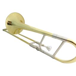 Eb alto trombone instrumentos musicais de bronze amarelo corpo laca com caso bocal - Image 3
