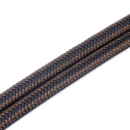 Cordão de couro trançado para artesanato, corda de fazer joias de pulseira, material para artesanato, 1m 12*6mm - Image 3