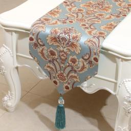 Toalha de mesa moderna para alongar flores, capa simples em relevo, jacquard, estilo europeu, tecido de alta qualidade, toalha de mesa de café - Image 6