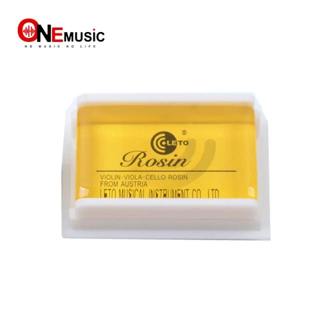 Kit com 10 peças de rosin quadrado para violino, viola e violoncelo em caixa de plástico verde de alta qualidade