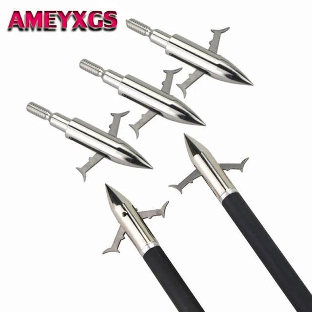Kit de 6/12 Pcs de Broadheads Expansíveis de 160g para Tiro com Arco e Pesca - Acessórios Ideais para Caça ao Ar Livre