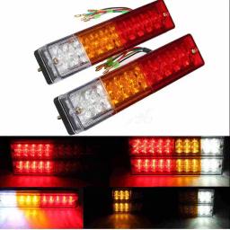 1 par 12v 20led carro auto parar luz traseira da cauda freio luz reversa volta indutor barco atv caminhão reboque lâmpada - Image 6