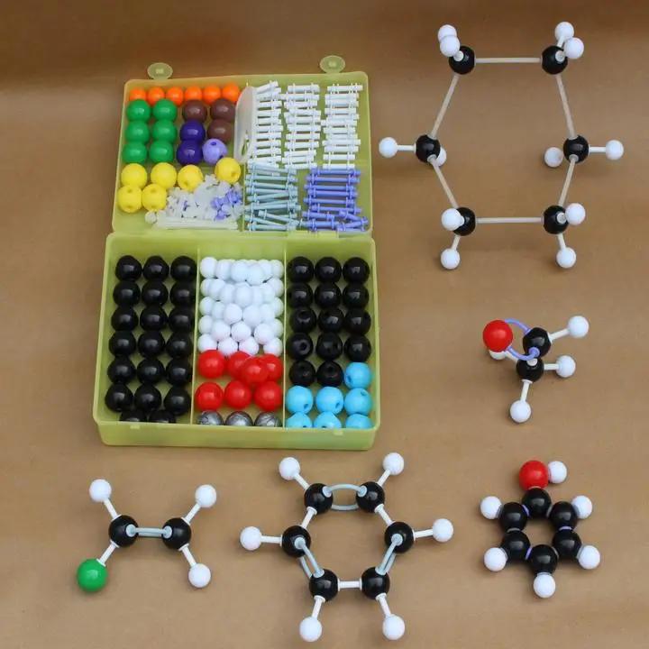 267 pces modelo molecular conjunto kit-química geral e orgânica para pesquisa de ensino de laboratório escolar - Image 1