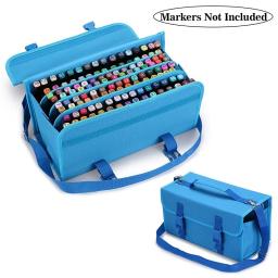 Kit de marcadores de alta capacidade, 80 espaços, escola, porta caneta, desenho, presente para crianças, estudantes, qualquer artista - Image 1