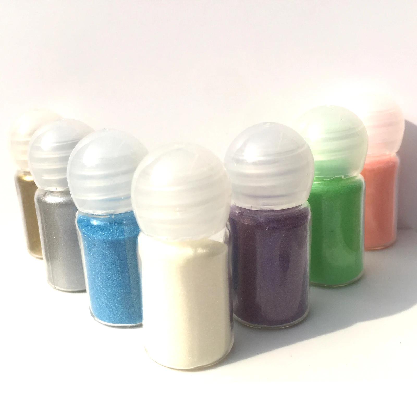 Pó colorido da gravação, 7 cores, 10ml pela garrafa - Image 1