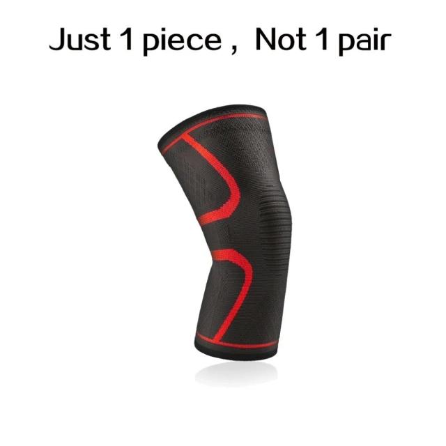Joelheira de nylon acolchoada para proteção em corrida, basquete e vôlei - Equipamento fitness essencial