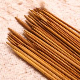55 pçs 11 tamanhos 13cm de bambu tricô agulhas crochê ganchos duplo apontado carbonizado bambu agulhas camisola tecer artesanato - Image 3