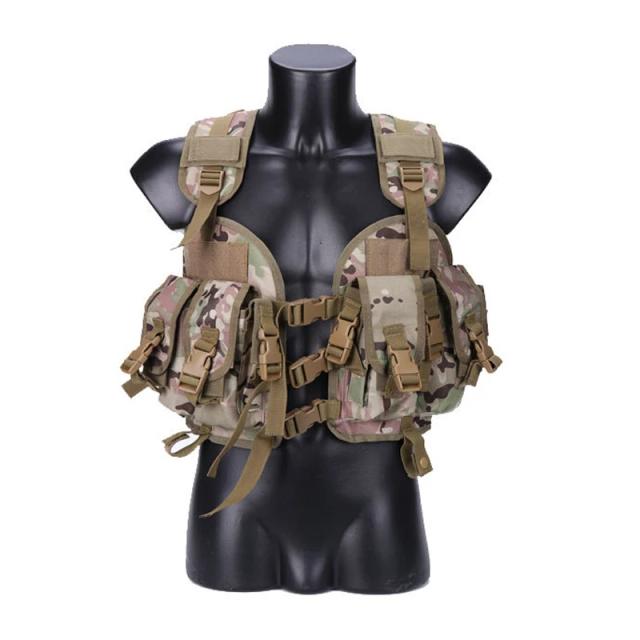 Colete Tático Camuflado Masculino para Airsoft, Caça, Paintball e Treinamento de Combate