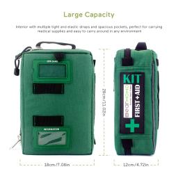 Kit de primeiros socorros vazio com tampa de armazenamento, sobrevivência de emergência, bolsa médica, caminhadas, camping, caça, viagens, saco de ferida, 255pcs - Image 3