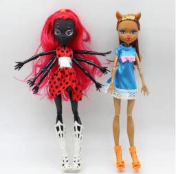 Bonecas monstro fasion de alta qualidade, dráculaura/clawdeen lobo/Frankie Stein/preto WYDOWNA aranha corpo móvel brinquedos para meninas - Image 6