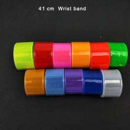 Pulseira reflexiva para correr braçadeira, tapa envoltório pulseiras, bicicleta e equitação Safety Visibility, 41cm - Image 4