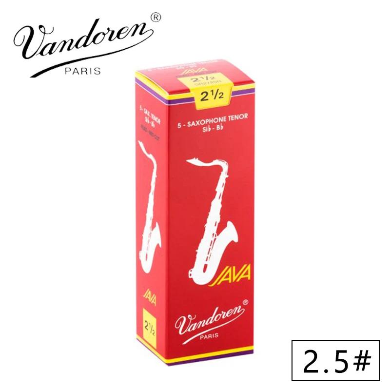 Palhetas para saxofone vandoren, palhetas vermelhas para saxofone 2.5 #3.0 # e caixa de 5 [frete grátis] - Image 1