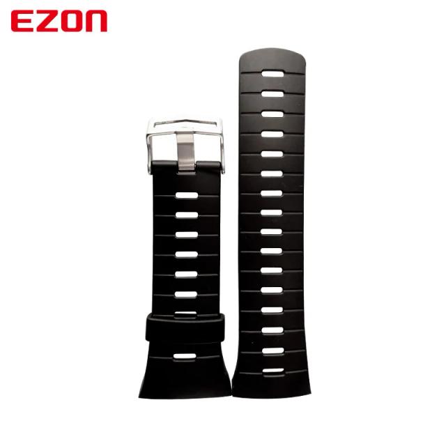 Ezon relógio esportivo original pulseira de borracha de silicone para l008 t023 t029 t031 g2 g3 s2 h001 h009 t007 t037 t043