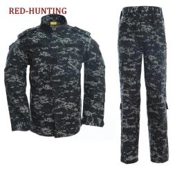 Uniforme de camuflagem ao ar livre do deserto e da selva, uniforme tático, terno de caça, jaqueta e calças BDU - Image 3