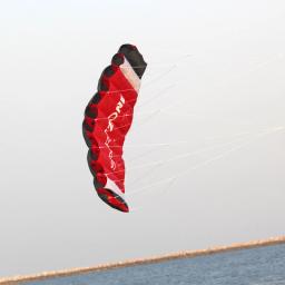 Dual Line Parafoil Kite para adultos, barra de controle, trança elétrica, vela, Kitesurf, arco-íris, esportes, praia, alta qualidade, 1,8 m - Image 2