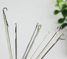 Kit de modelo para crochê com 7 gancho de alumínio, agulhas de tricô para tear, ferramentas diy, artesanato 9, frete grátis - Image 2
