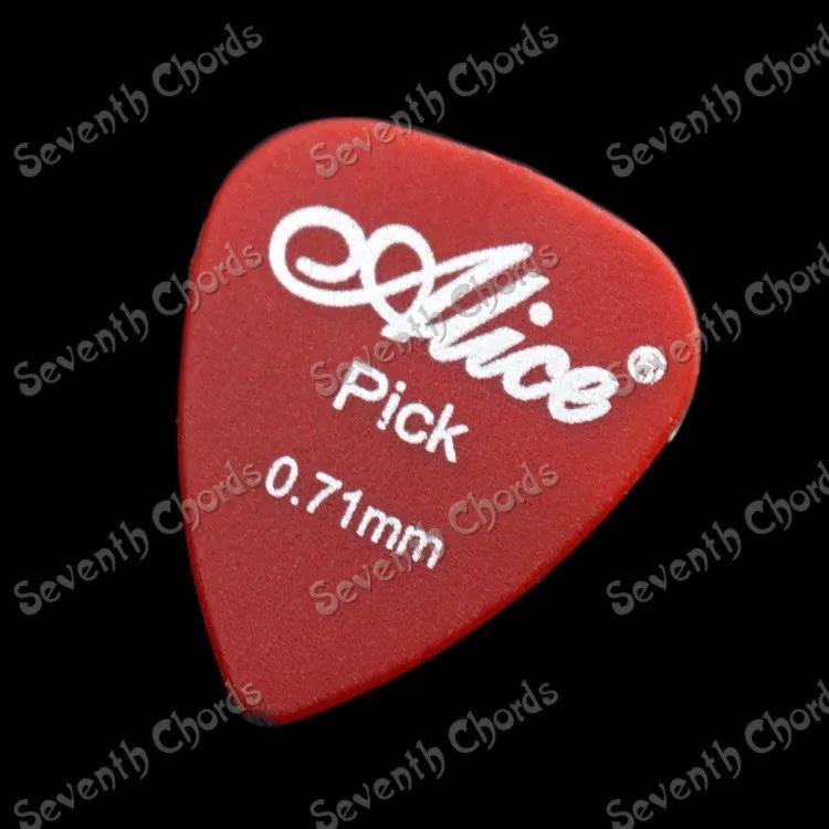 Paletas de guitarra alice gêmeas com 120 peças, palhetas coloridas foscas, plectras 0.58mm,0.71mm, 0.81mm,0.96mm, 1.2mm,1.5mm para escolher - Image 1