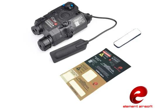 Lanterna Tática ELEMENTO com Laser Vermelho e Infravermelho PEQ 15, LA-5C, UHP - Duas Cores para Caça