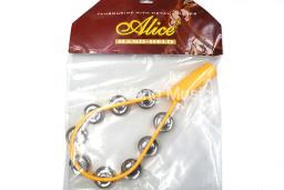 Alice raquete forma pandeiro percussão handbell anel pandeiro frete grátis - Image 6