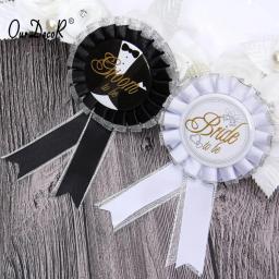Vassoura a ser emblema rosete para festa de despedida de solteira, casamento, acessório de pano estilo bonito venda imperdível - Image 3