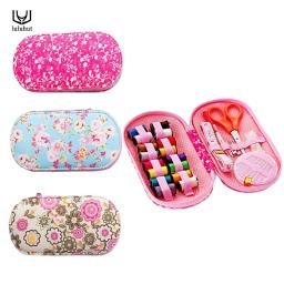 Mini Kits De Costura Portátil Caixa, Tesoura De Pin De Rosca De Agulha De Cor, Conjunto De Costura Com Estojo, Ferramentas Para Casa, Ferramenta De Mão DIY - Image 2