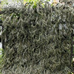 ROCOTACTICAL-Camuflagem Sintética Ghillie Netting, Fio Militar, Floresta para Caça Paintball Airsoft, 80x90cm - Image 1