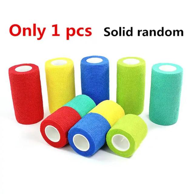Bandagem Elástica Adesiva para Pés de Pets em 4 Tamanhos - Cuidados de Saúde para Cachorros e Gatos, 1 Rolo de Material Médico