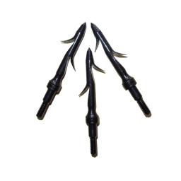 Broadhead de pesca com ponta de flecha, 3/peças, liga de aço, para atirar ao ar livre, acampamento, treinamento, acessórios de arquearia - Image 2