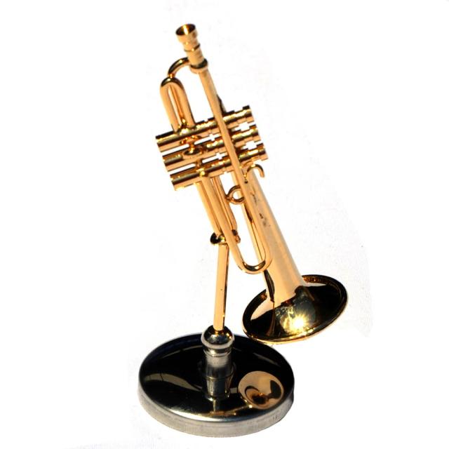 Mini Trompete Moonchão: Instrumento Musical Realista e Decoração de Mesa Ideal para Amantes da Música em Aniversários