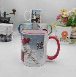 Cor lidar com copo de cerâmica diy foto cerâmica caneca diy foto copo personalizar imagem presentes criativos para os amantes amigos família mazwei - Image 5