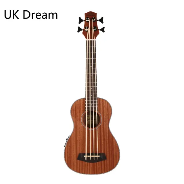 Baixo Elétrico de Madeira UB-113 - Instrumento Musical de 4 Cordas com Botão Fechado