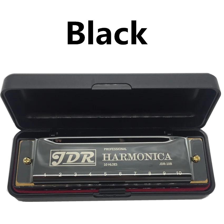 Órgão de boca diatônica com estojo, harmônica de 10 furos, instrumento musical de afinação de harpa, tom 10 C, pistas de blues, crianças - Image 1