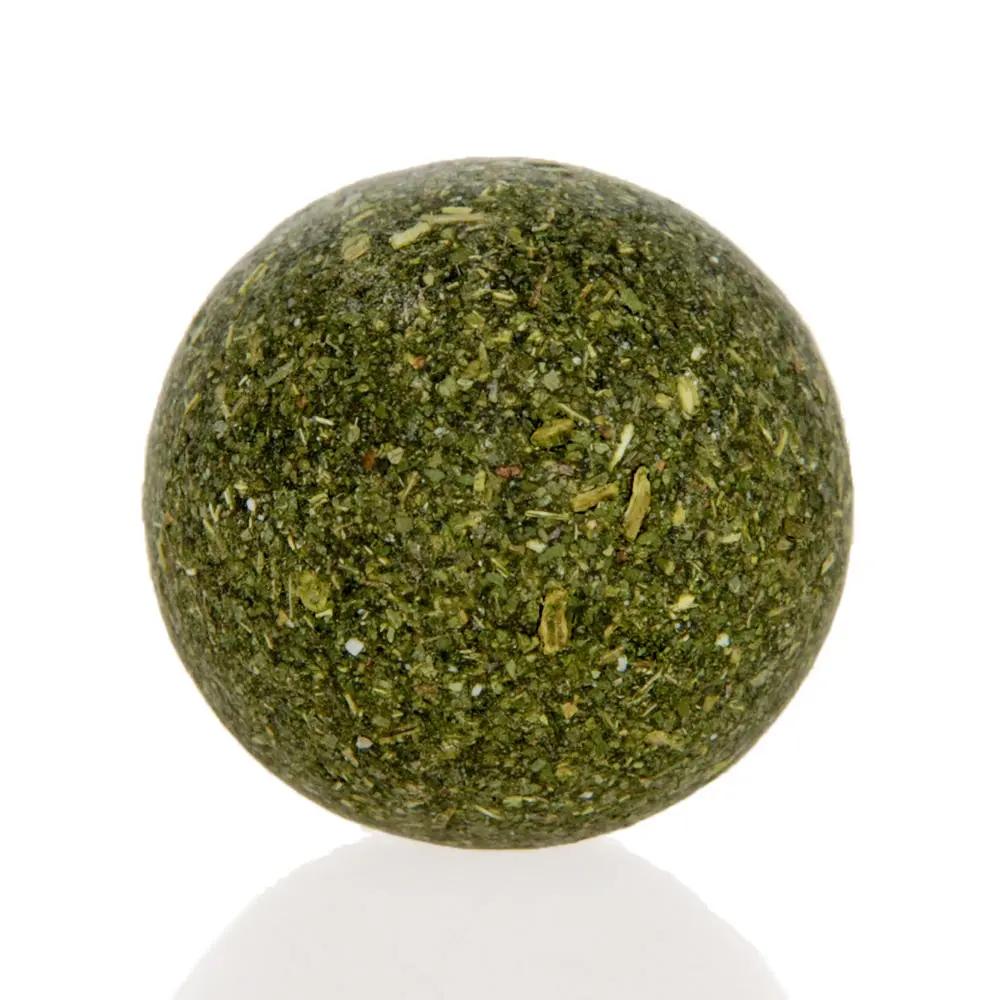 Hoopet catnip de hortelã para gatos, bola de brinquedo orgânico premium com sabor mentolado para gato, brinquedo engraçado para treinamento - Image 1