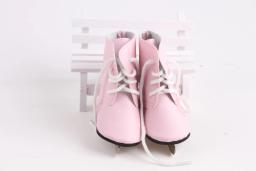 Rosa branco patins de gelo para 18-Polegada menina e 43 cm boneca roupas acessórios, brinquedos da menina, nossa geração, presentes de aniversário - Image 6